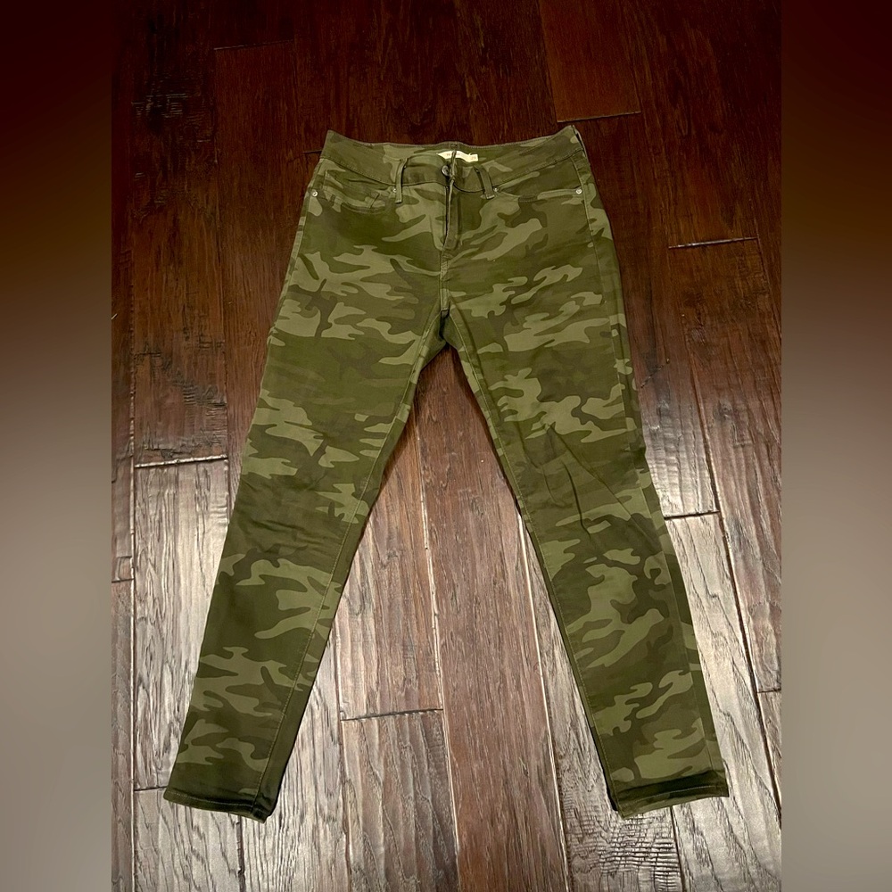 New Levi 711 Skinny Army Fatigue Jeans